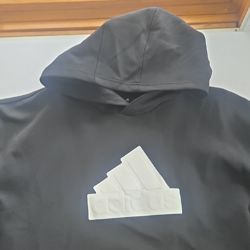 Used Adidas Men’s Big & Tall Fleece Hoodie - 2XLT - Black